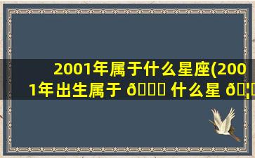2001年属于什么星座(2001年出生属于 🐝 什么星 🦁 座)
